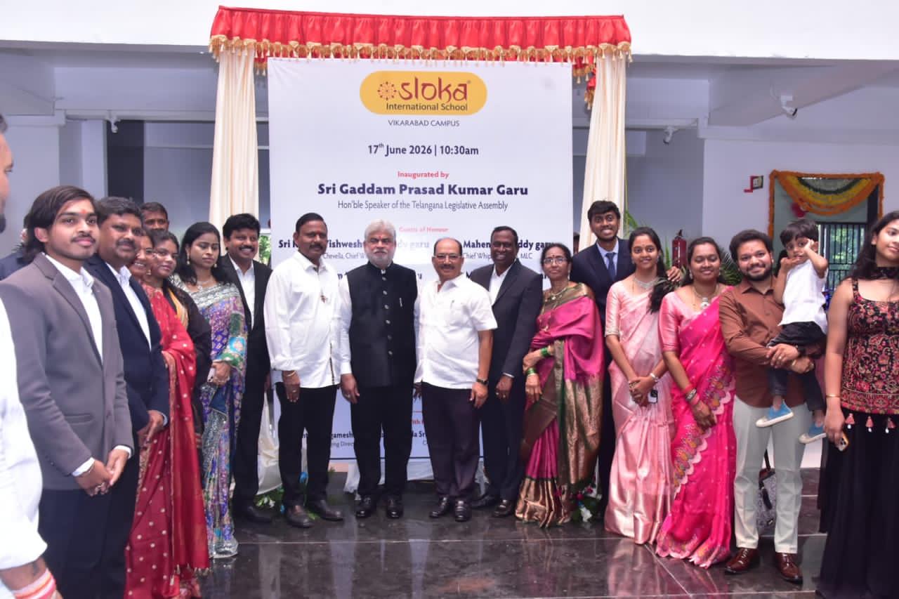 నాణ్యమైన విద్యనందించాలి – శ్లోక ఇంటర్నేషనల్ స్కూల్ ప్రారంభోత్సవంలో స్పీకర్ ప్రసాద్ కుమార్